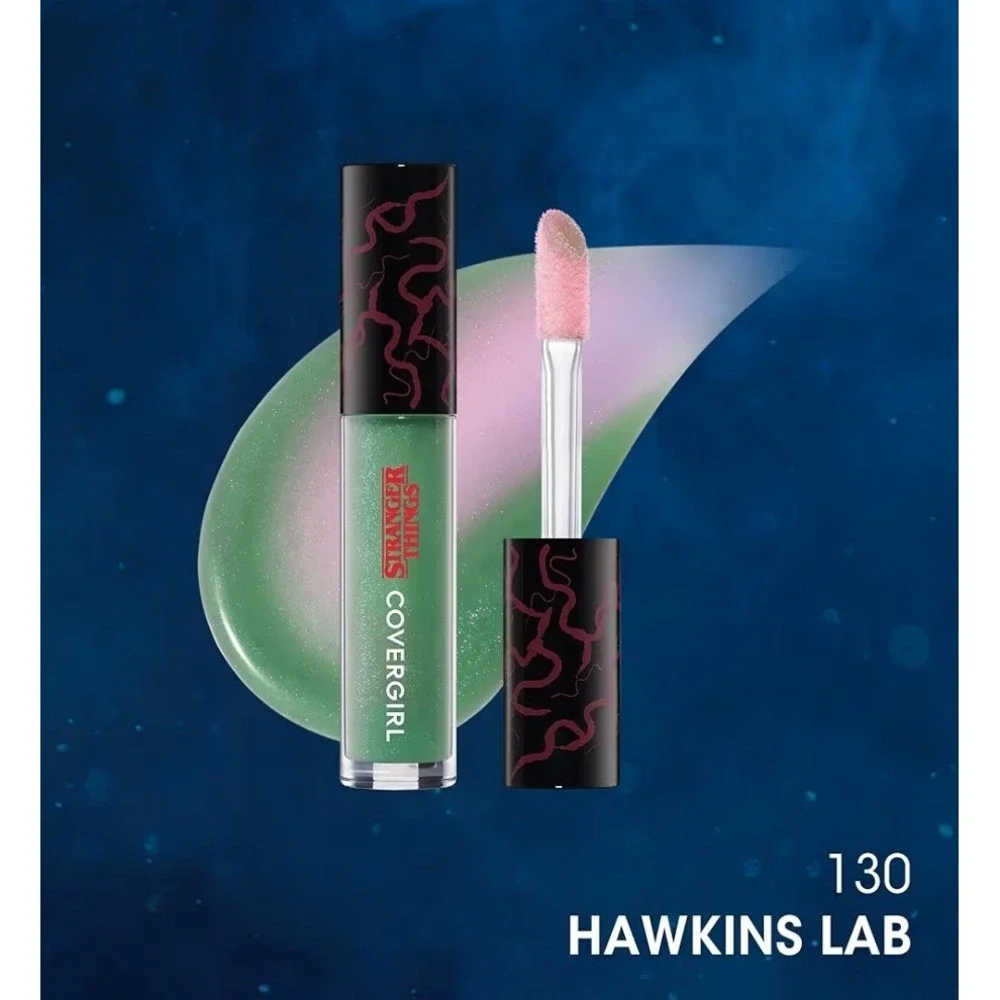 Covergirl Lip Gloss Women‎ 0.13oz Green New Stranger Things 130 Hawkins Lab pH